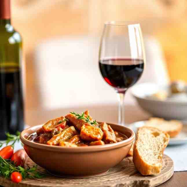 Maltese Rabbit Stew - Best Red Wine for Stew & Pairing